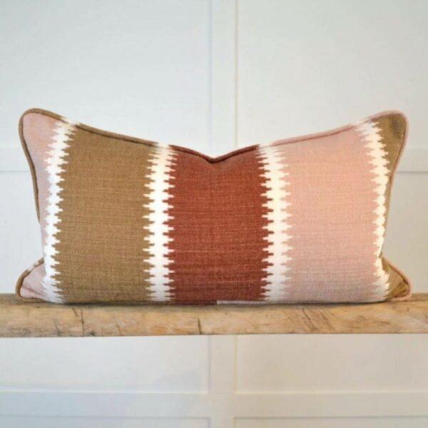 Earthy Wide Stripe Cushion