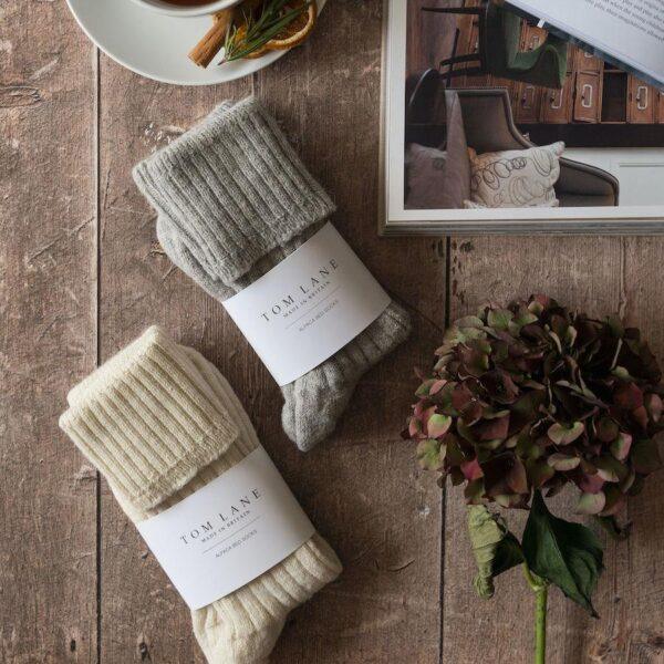 Alpaca Bed Socks