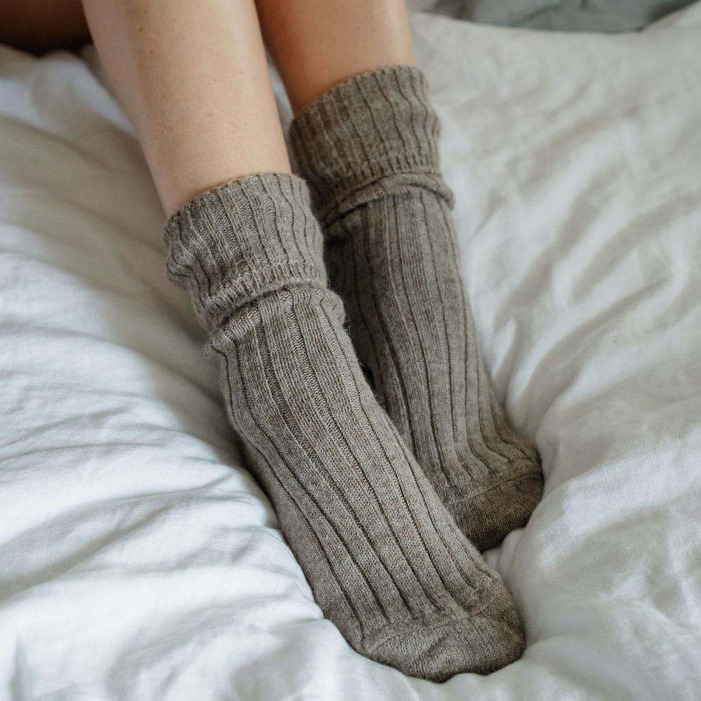 Alpaca Bed Socks