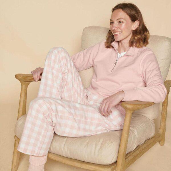 Ladies Cotton 1 4 Zip