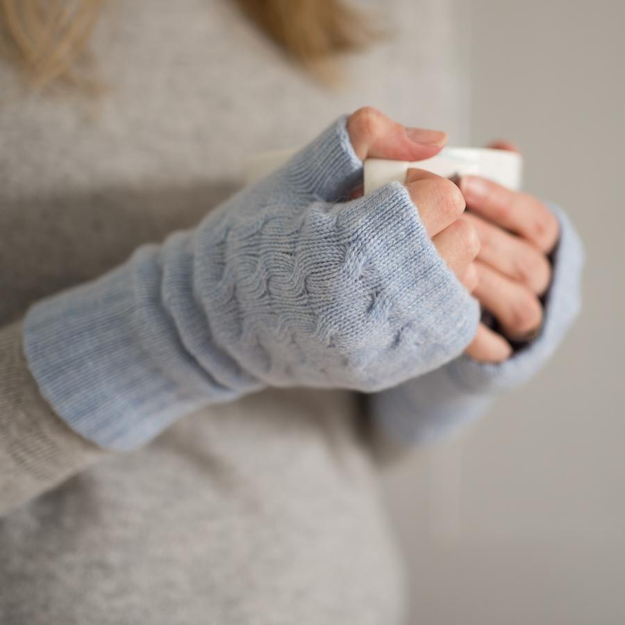 Cable Knit Hand-Warmers