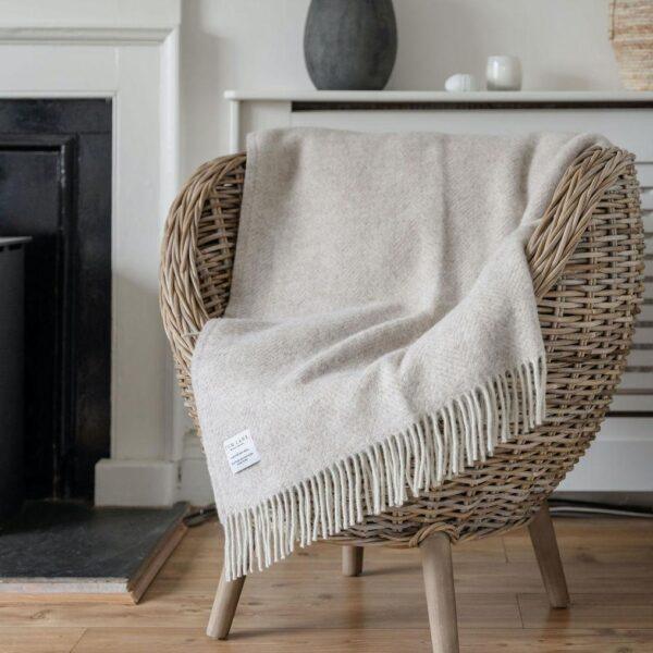 Mouse Herringbone Throw
