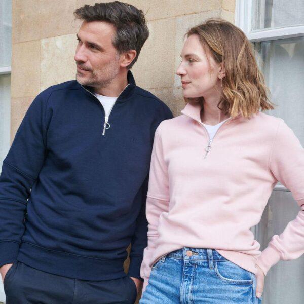 Ladies Cotton 1 4 Zip