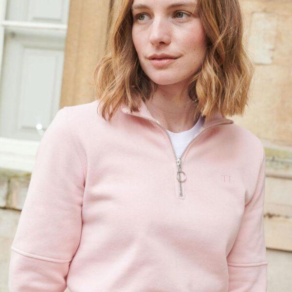 Ladies Cotton 1 4 Zip