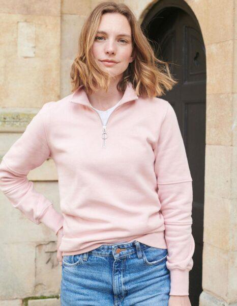 Ladies Cotton 1 4 Zip