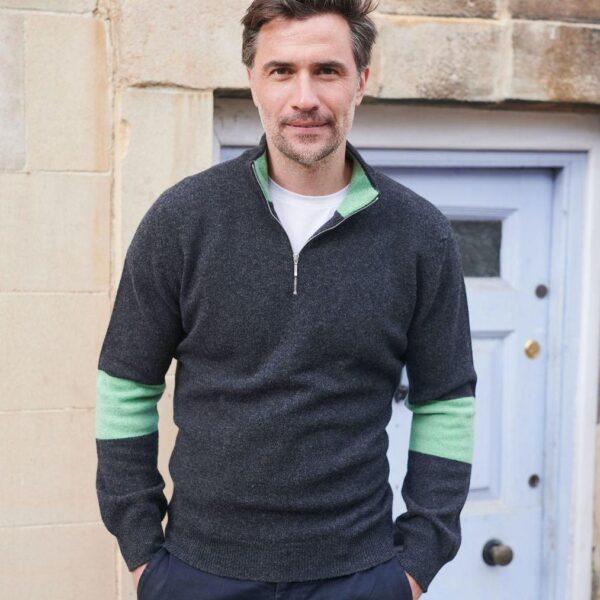 Suffolk Quarter Zip Jumper Mens