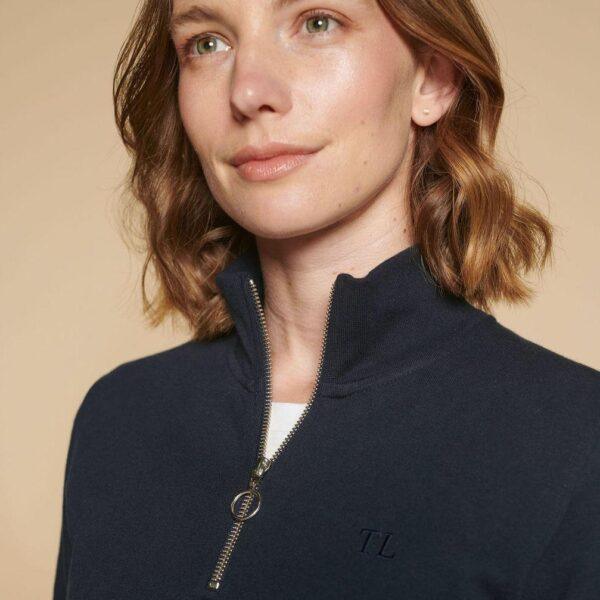 Ladies Cotton 1 4 Zip