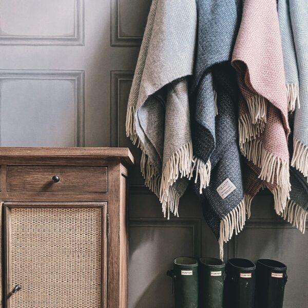 Slate Blue Throw