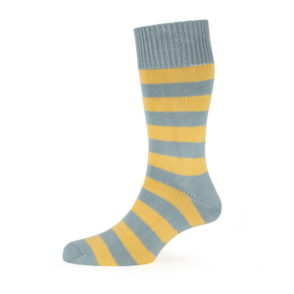 Cotton stripes – Yellow & Grey