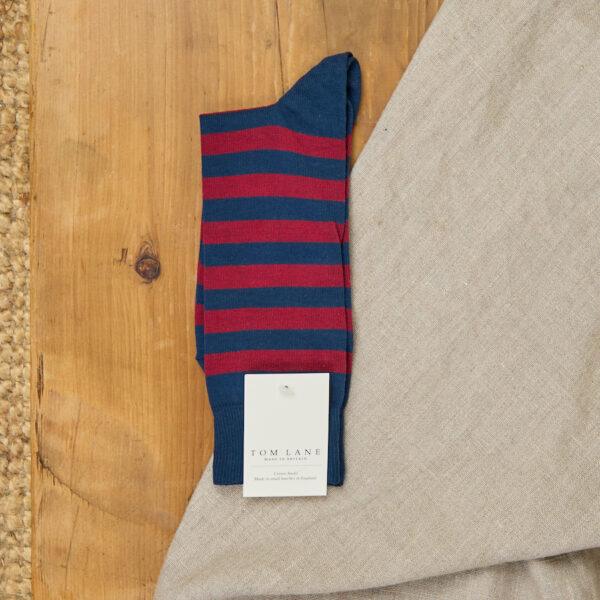 Striped cotton socks