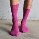 berry alpaca socks