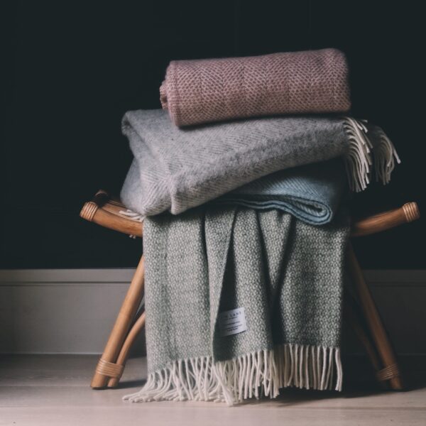 Dusky Pink Throw