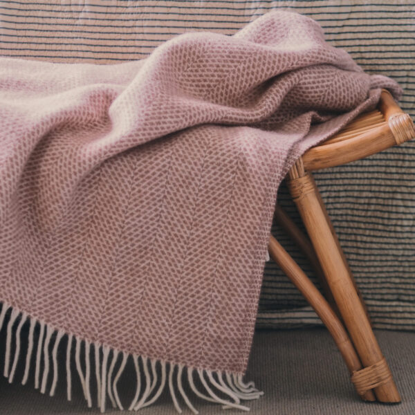 Dusky Pink Throw