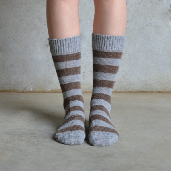Alpaca – Brown and Grey Stripe
