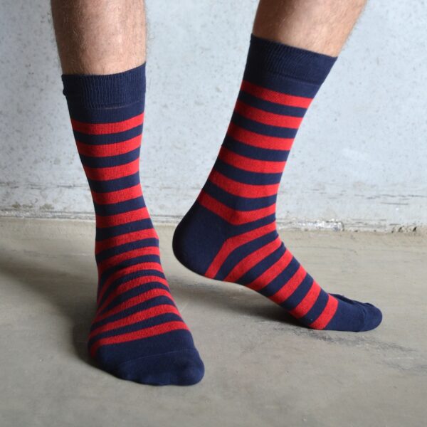 Stripes! Red & Navy