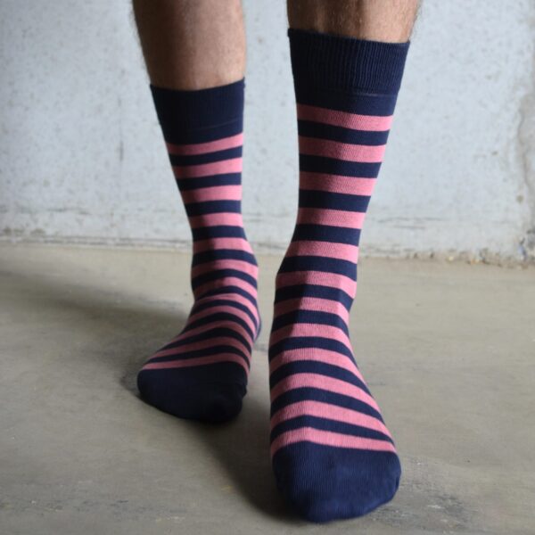 Stripes! Pink & Navy