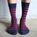 Stripes! Burgundy & Navy
