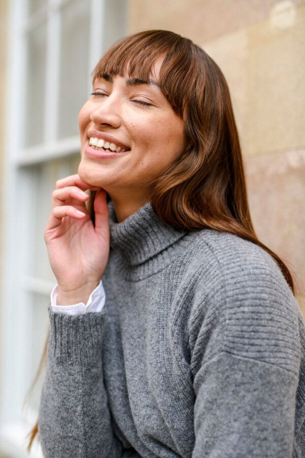 Grey Roll Neck