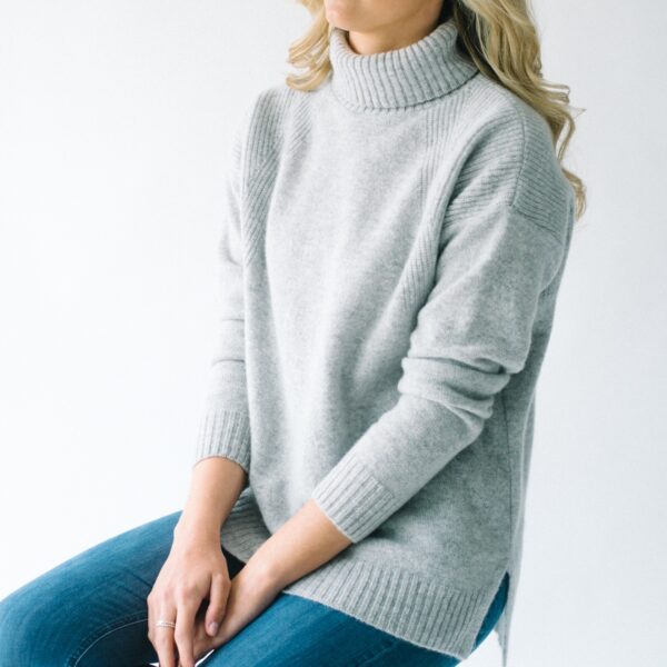 Light Grey Roll neck