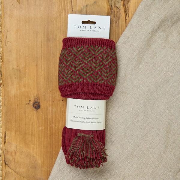 Belvoir Shooting socks – Burgundy