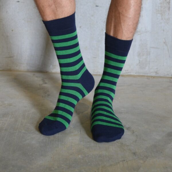 Stripes! Green & Navy