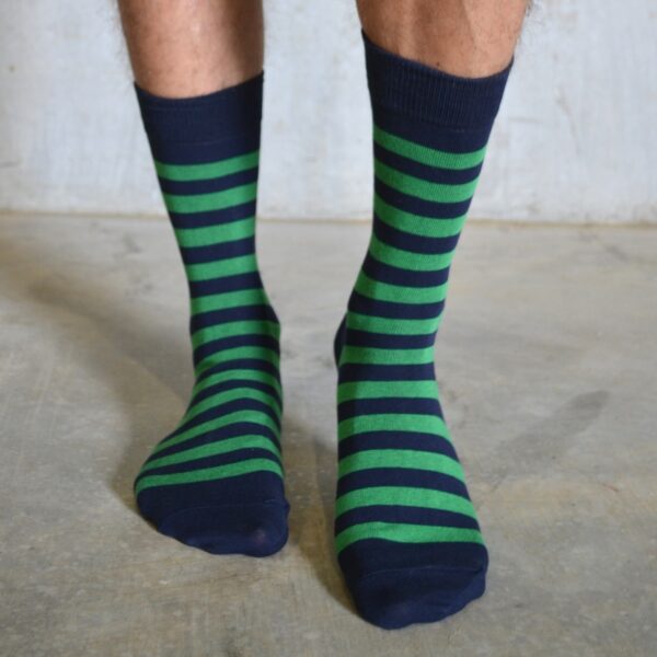 Stripes! Green & Navy