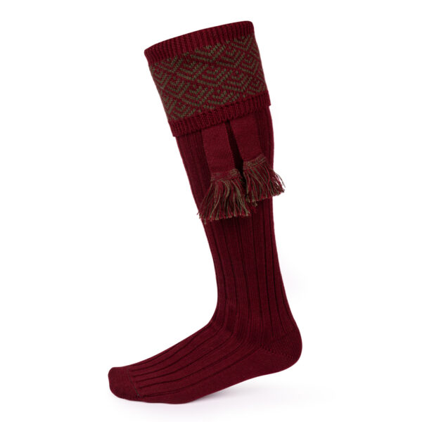 Belvoir Shooting socks – Burgundy