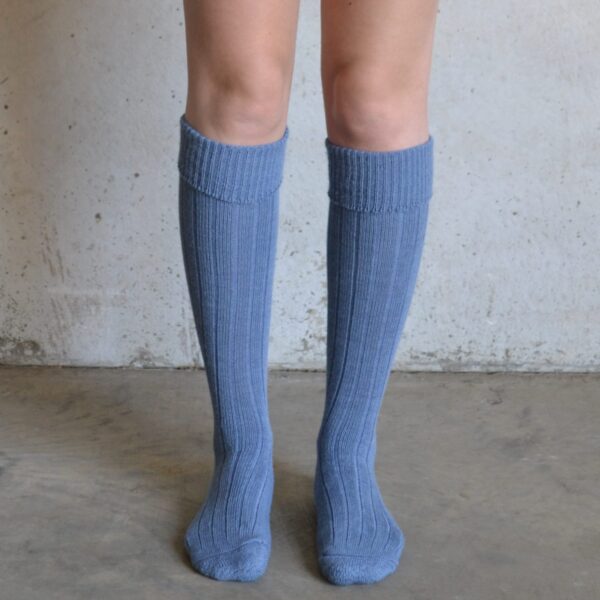 Denim Alpaca Boot socks