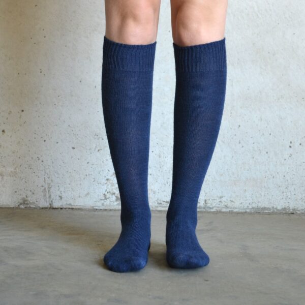Long Alpaca socks – Navy