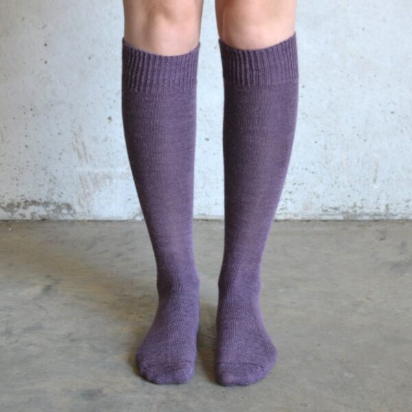 Long Alpaca socks – Plumb