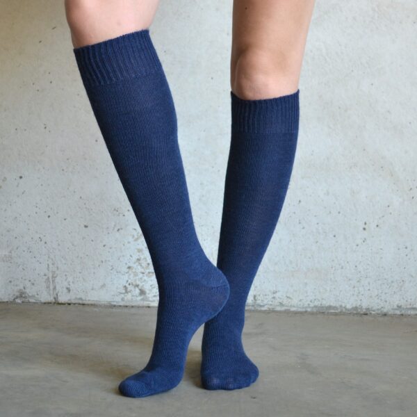 Long Alpaca socks - Navy