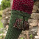 oakham green and burgundy