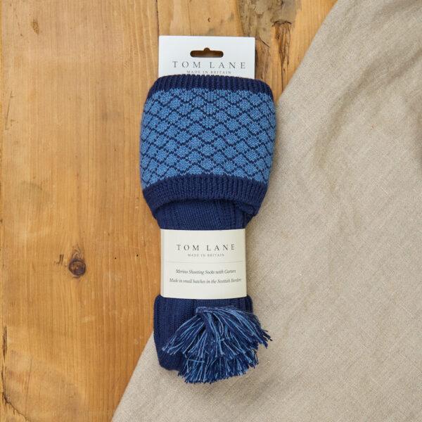 Oakham shooting socks - Navy & Blue