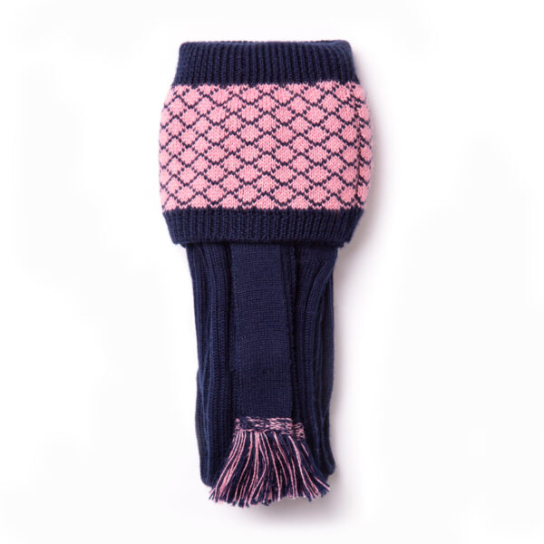 Oakham Shooting socks – Navy & Pink