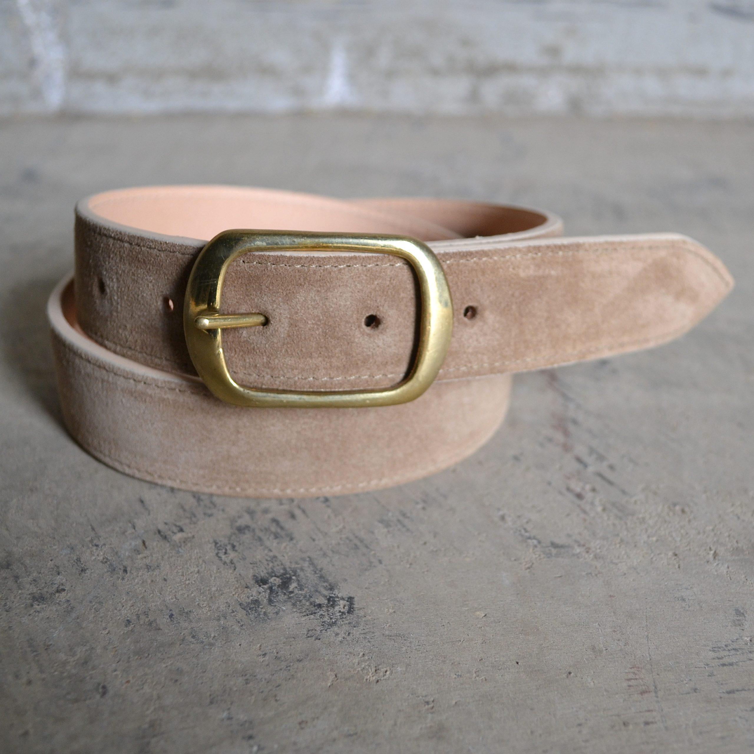 Beige Suede belt - Tom Lane