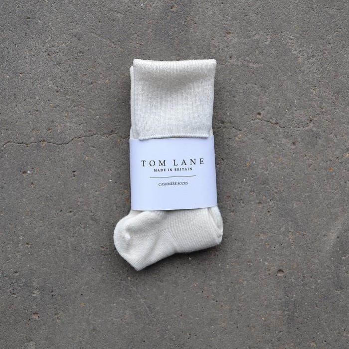 Cashmere socks - Cream | Tom Lane
