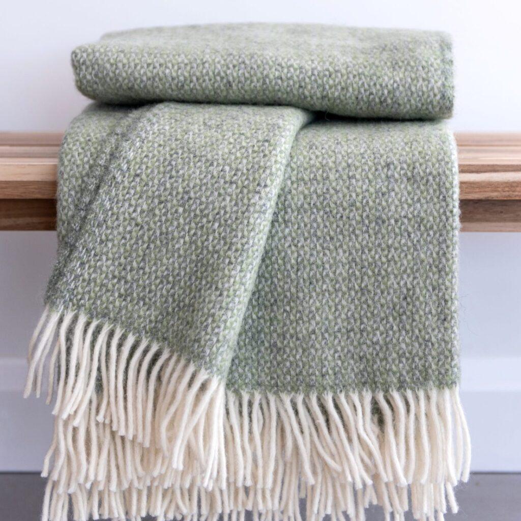 Sage Green Throw Tom Lane
