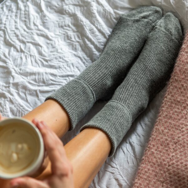 Cashmere socks – Grey