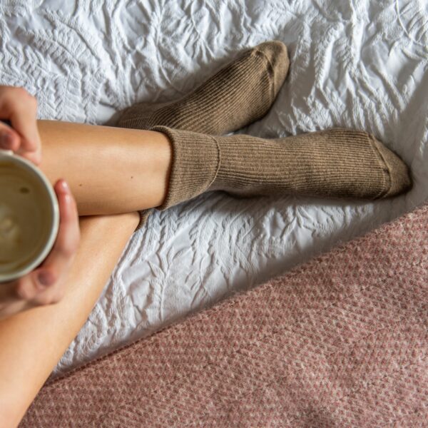 Cashmere socks – Brown
