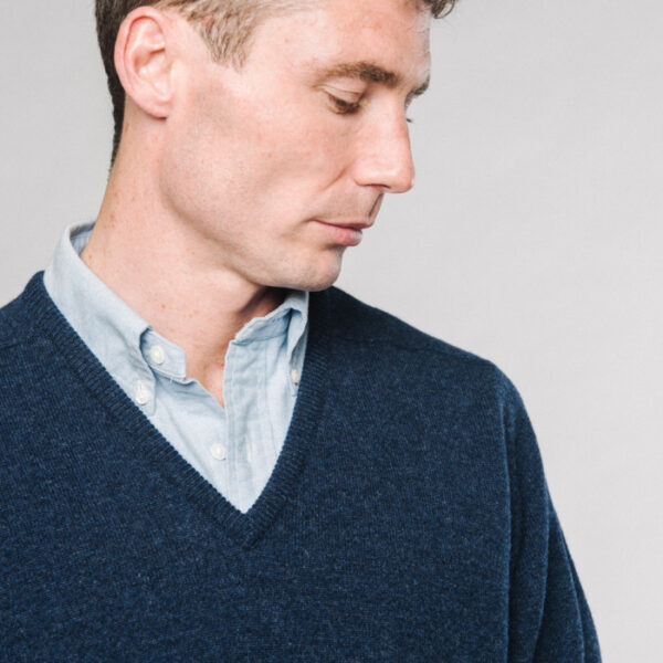 Zennor Vee neck - Navy