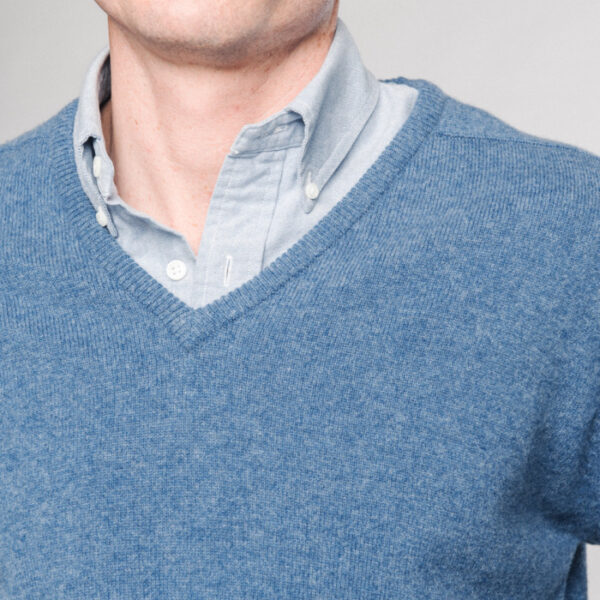 Zennor Vee neck – Blue