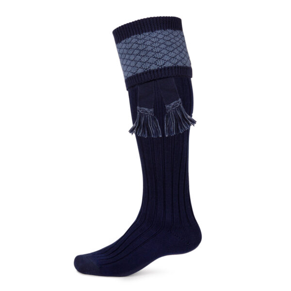 Oakham shooting socks – Navy & Blue