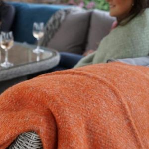 Burnt Orange Wool Throw