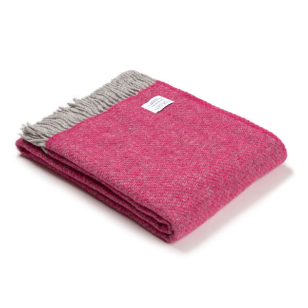 Pink Wool Throw