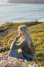 Sage roll neck