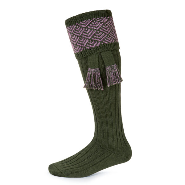 Belvoir shooting socks – Green & Heather