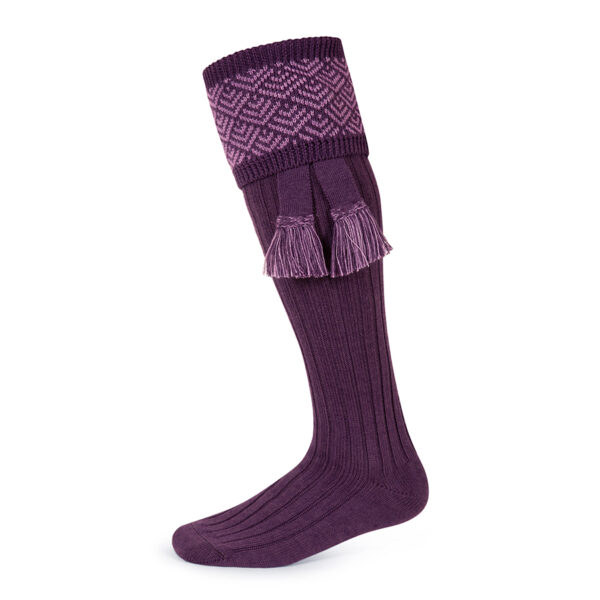 Belvoir shooting socks – Purple