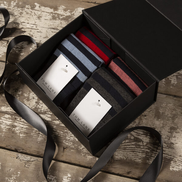 4 Cotton stripes gift box