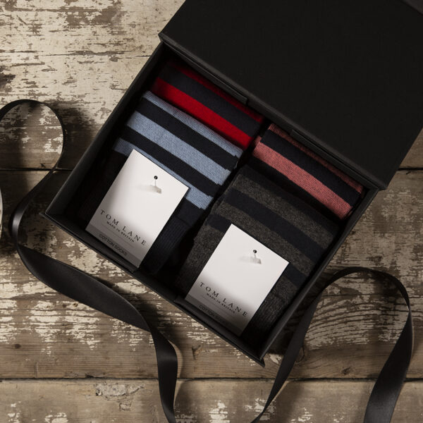 4 Cotton stripes gift box