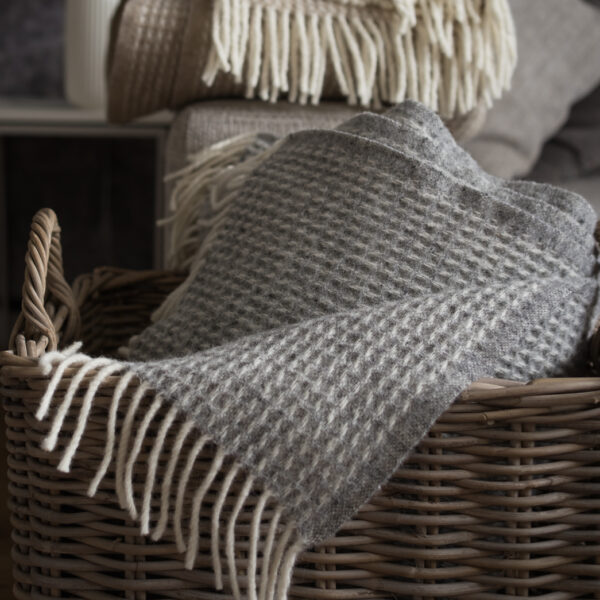 Melton Throw, Grey